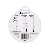 Dropper loop rig showing 18-inch spacing